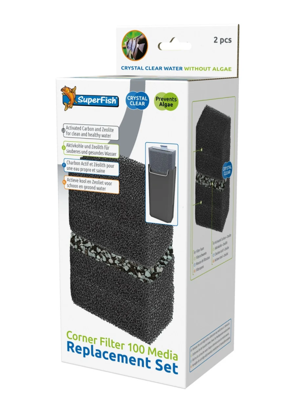 Superfish Corner filter 100 replacement set