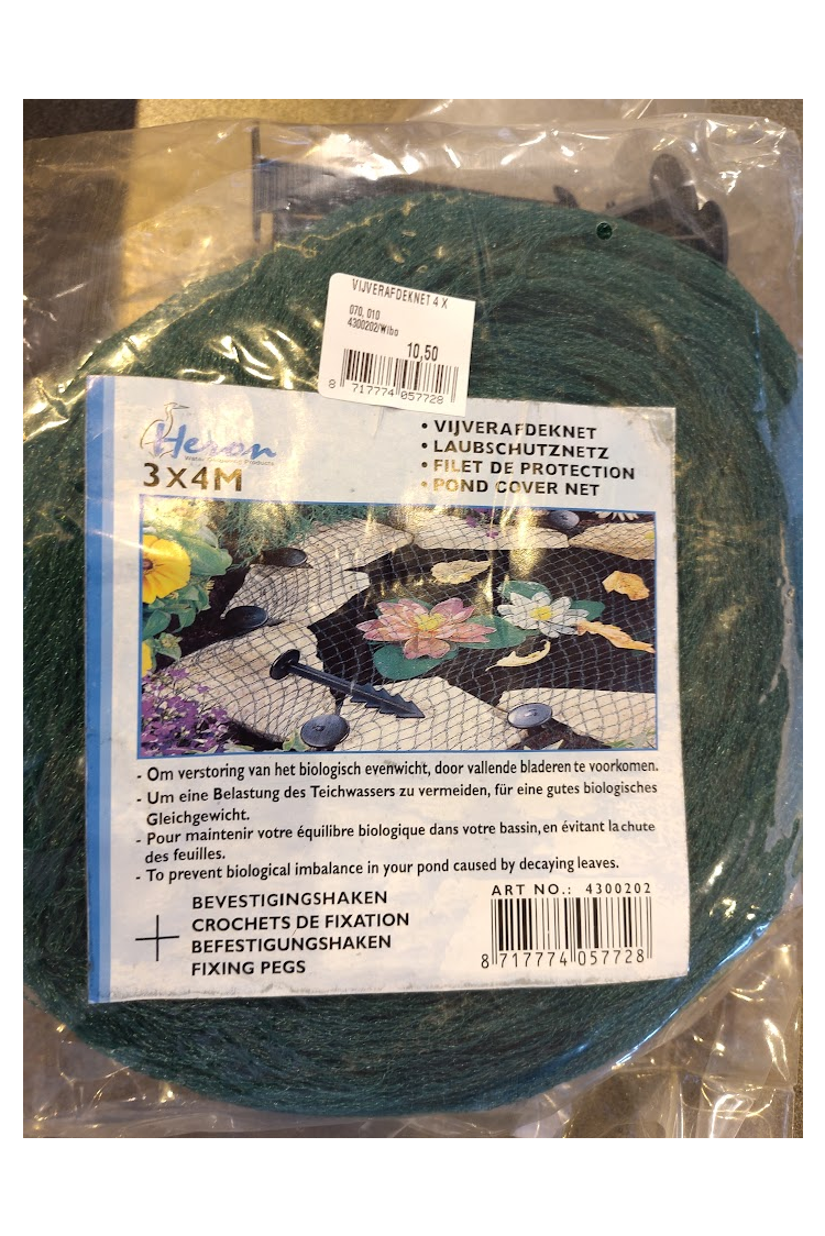 Heron afdeknet 3 x 4 meter