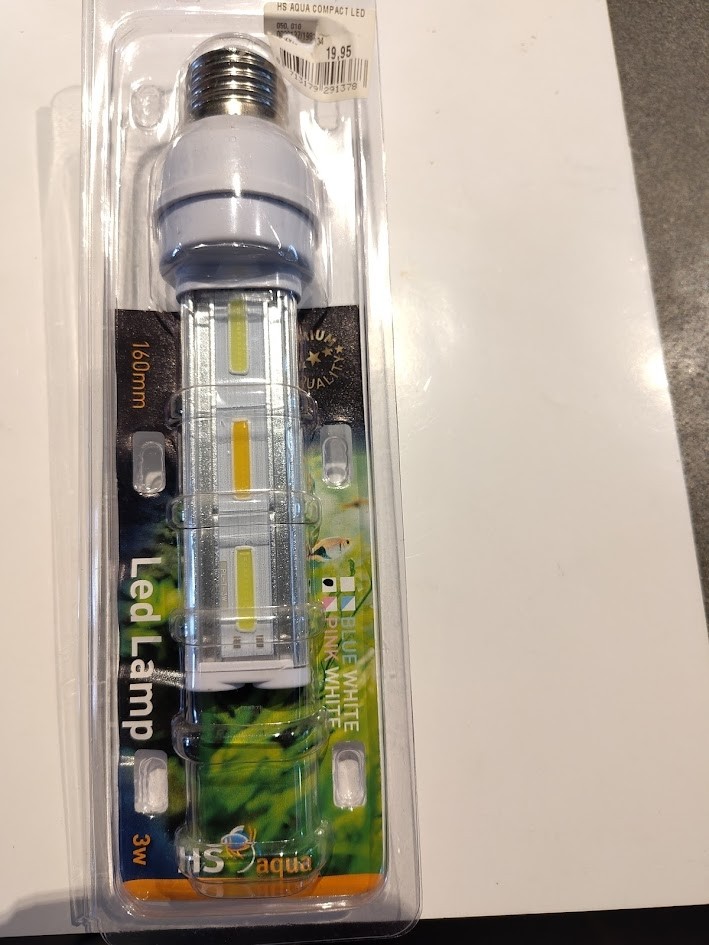 Hs aqua compact led 3 w pink/white plant