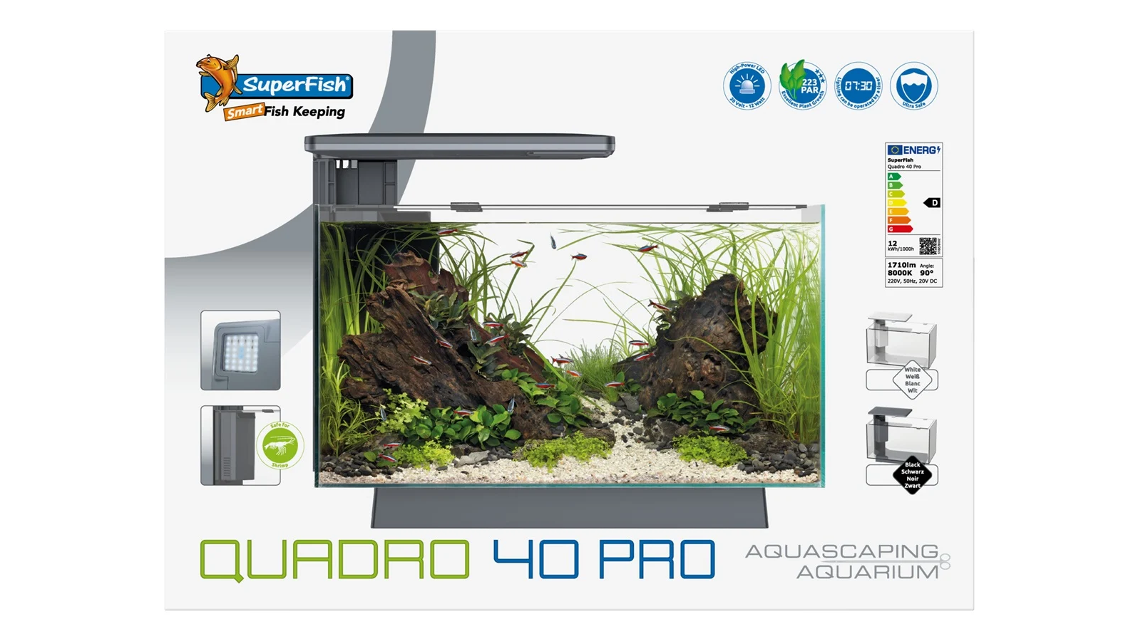 Superfish Quadro pro 40 zwart