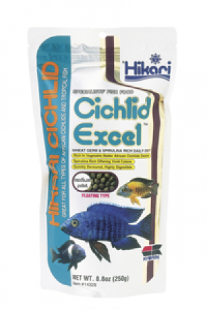 Hikari Cichlid Excel medium pellet,  250 gram