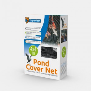 Vijverafdeknet  4 x 4 meter met pinnen