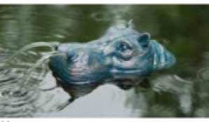 Fauna Fountain Nijlpaard