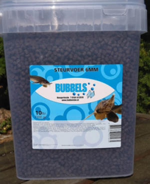 Bubbels steurvoer 6 mm,  10 liter